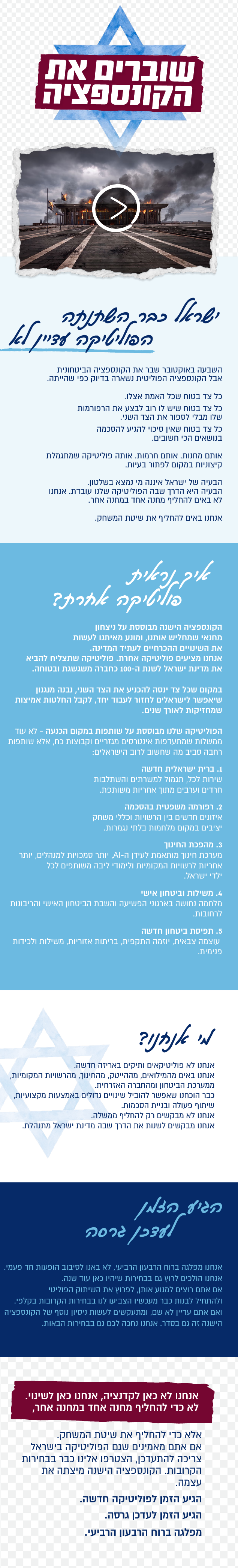 שוברים את הקונספציה - התוכן המלא